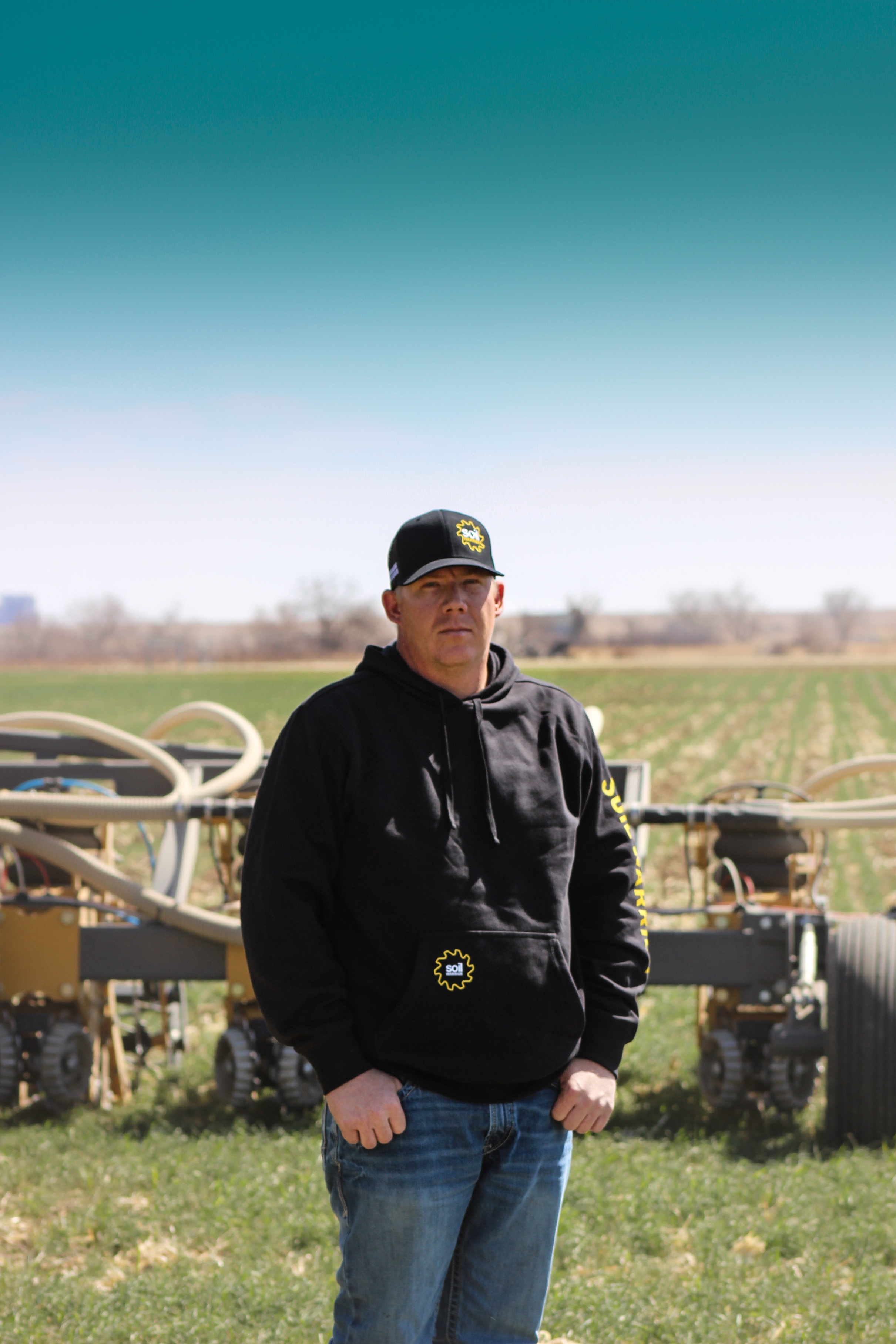 ETS person standing in a field