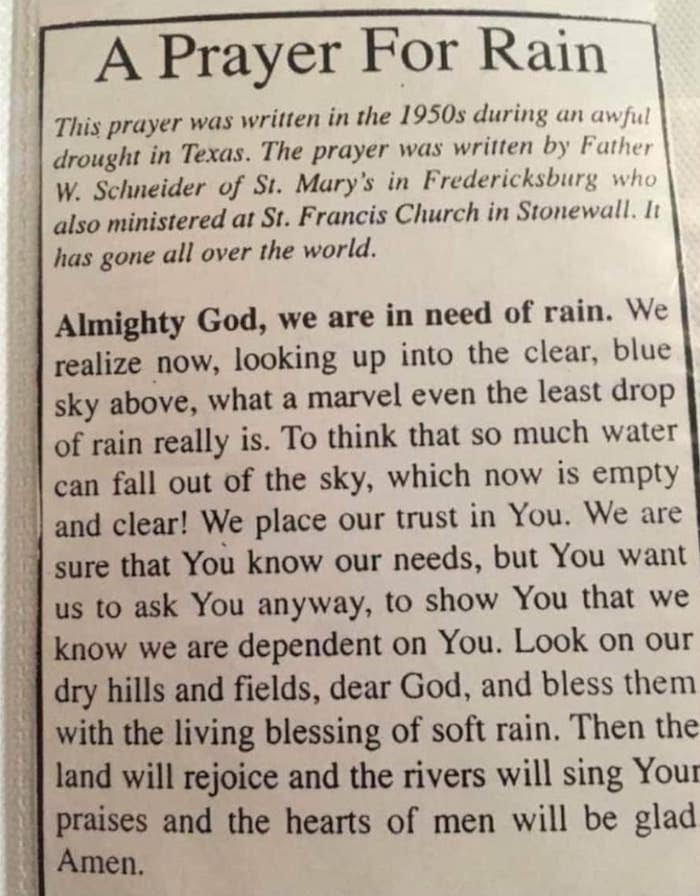Rain-prayers