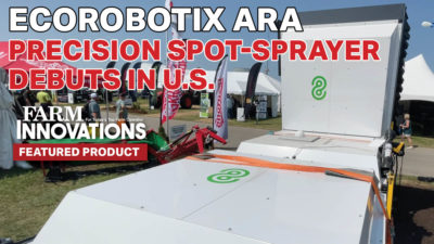 Ecorobotix ARA Precision Spot-Sprayer Debuts in U.S.
