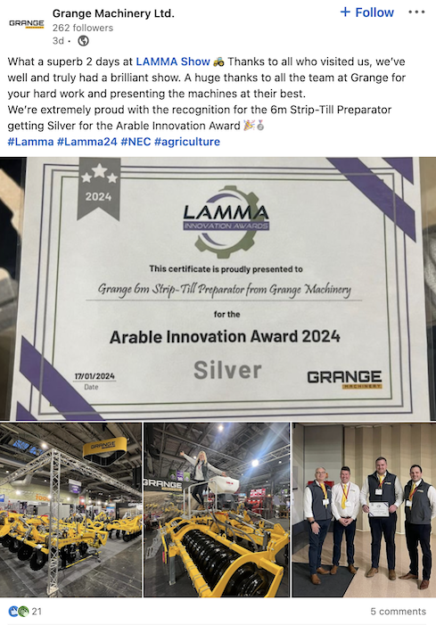 Grange-Machinery-LAMMA-Award