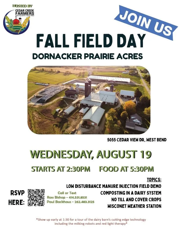 Cedar Creek Farmers Fall Field Day
