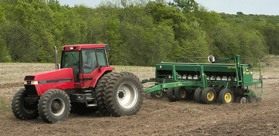 Tractor Tilling