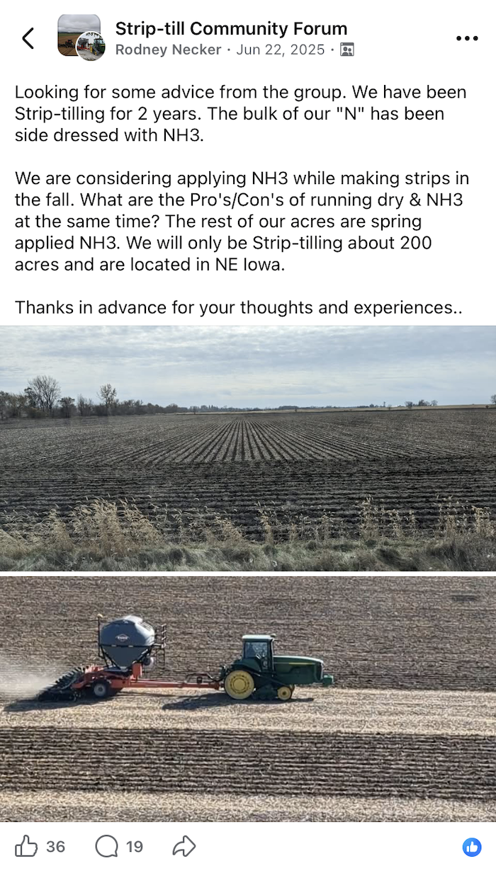 Strip-Till Community Forum- dry and NH3
