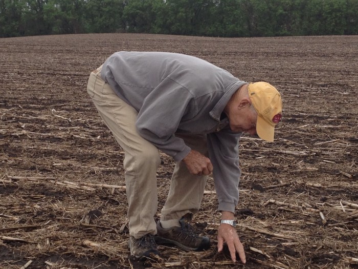 BENEATH THE SOIL. Since adopting strip-till 9 years ago, Minnesota’s David Legvold has focused on analyzing and improving soil health through extensive soil testing and use of technology like lysimeters to track nitrogen loss beneath corn plants. 